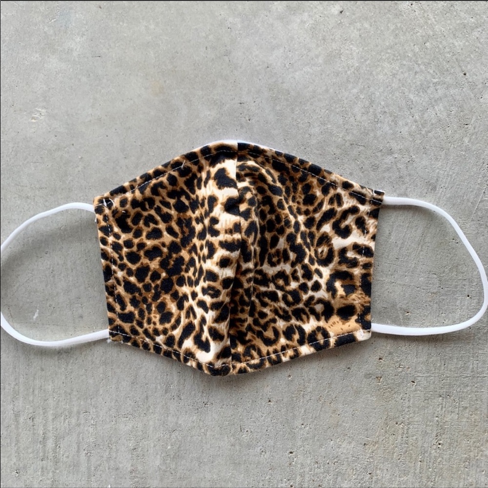 🔥FACE MASK🔥BROWN CHEETAH PRINT ANTI-POLLUTION NWT - Picture 3 of 4